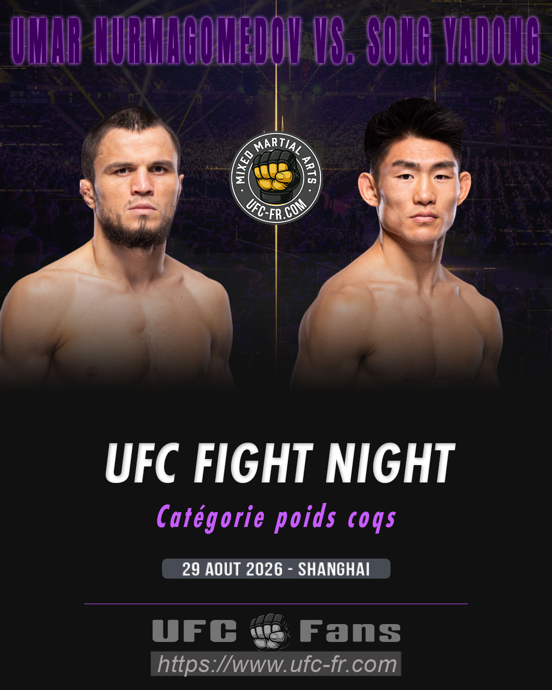 UFC FIGHT NIGHT 286 - Umar Nurmagomedov vs Song Yadong UFC FIGHT NIGHT 286 - Umar Nurmagomedov vs Song Yadong