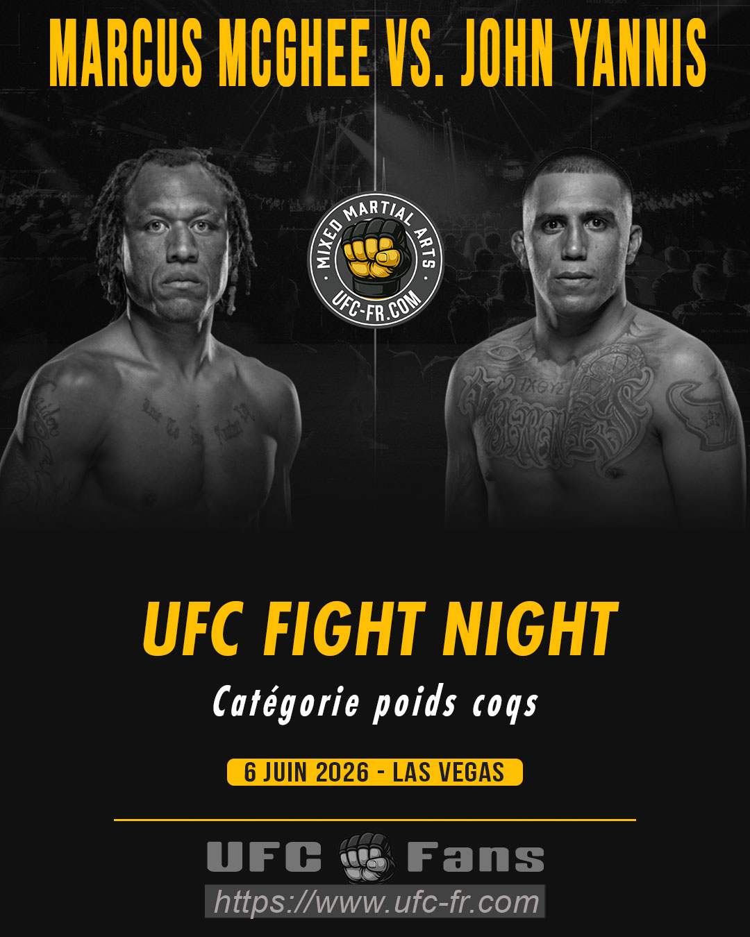 UFC FIGHT NIGHT 278 - Marcus McGhee vs John Yannis UFC FIGHT NIGHT 278 - Marcus McGhee vs John Yannis