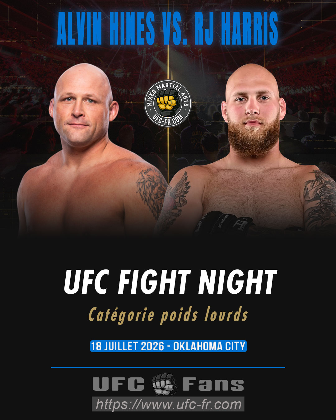 UFC FIGHT NIGHT 281 - Alvin Hines vs RJ Harris UFC FIGHT NIGHT 281 - Alvin Hines vs RJ Harris