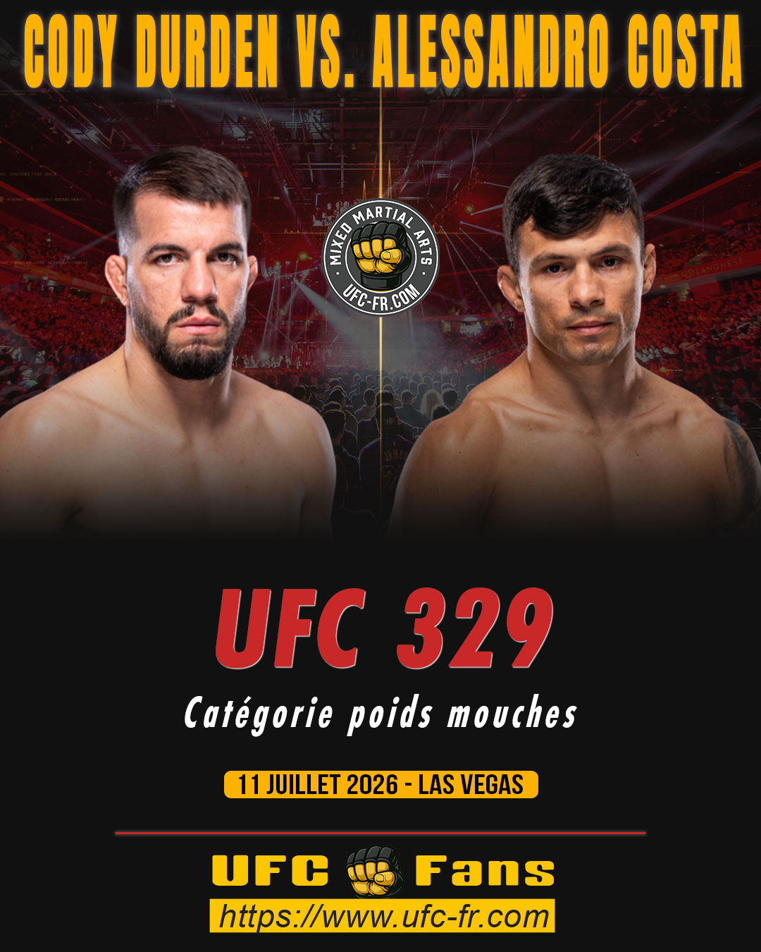 UFC 329 - Cody Durden vs Alessandro Costa UFC 329 - Cody Durden vs Alessandro Costa
