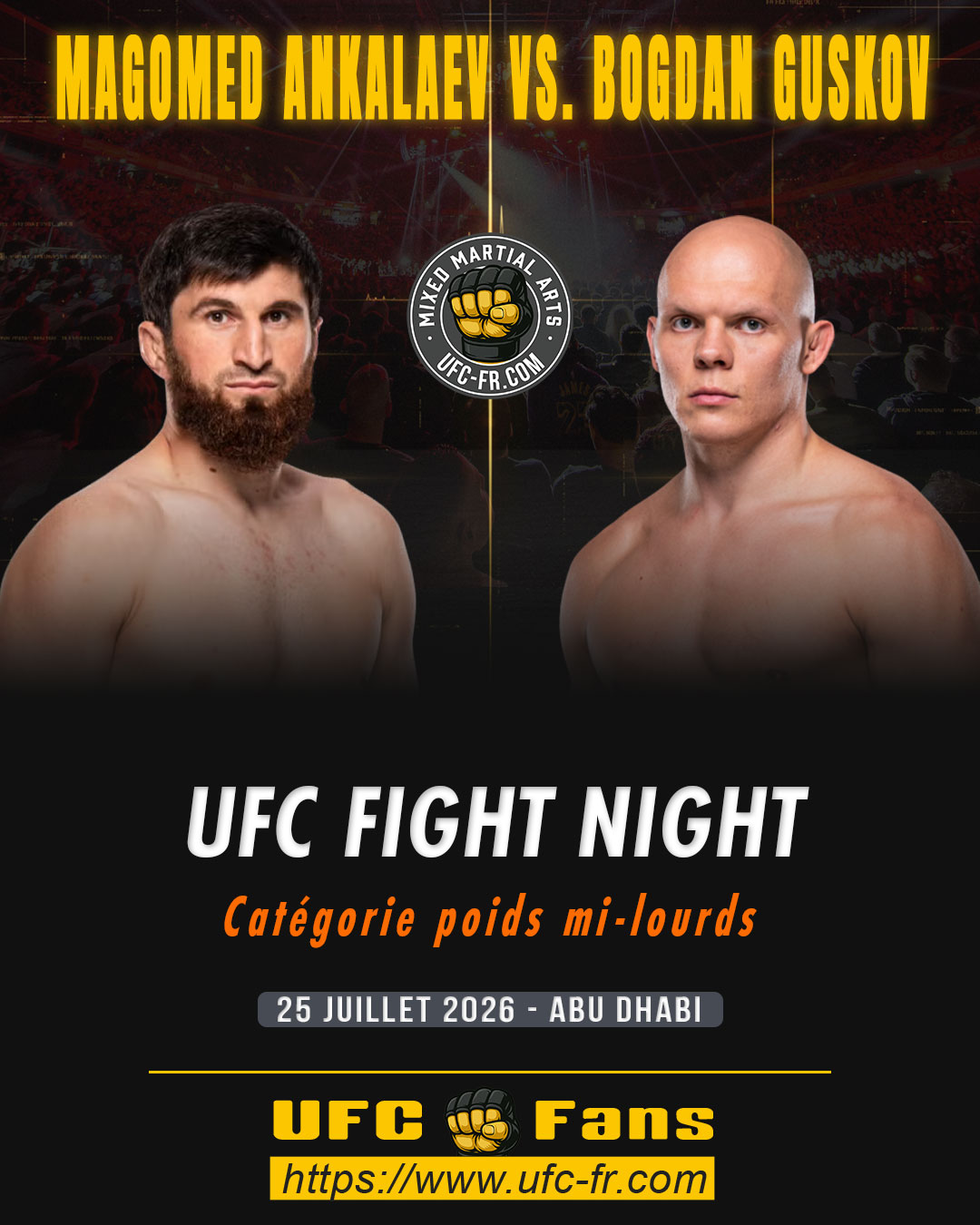 UFC FIGHT NIGHT 282 - Magomed Ankalaev vs Bogdan Guskov UFC FIGHT NIGHT 282 - Magomed Ankalaev vs Bogdan Guskov