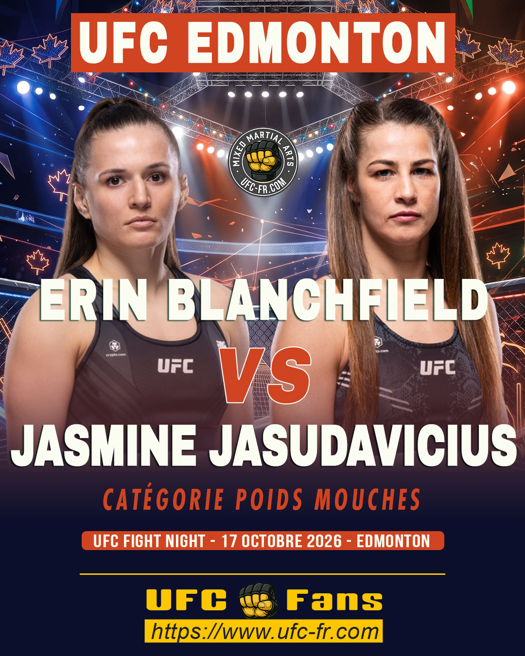 UFC FIGHT NIGHT 291 - Erin Blanchfield vs Jasmine Jasudavicius