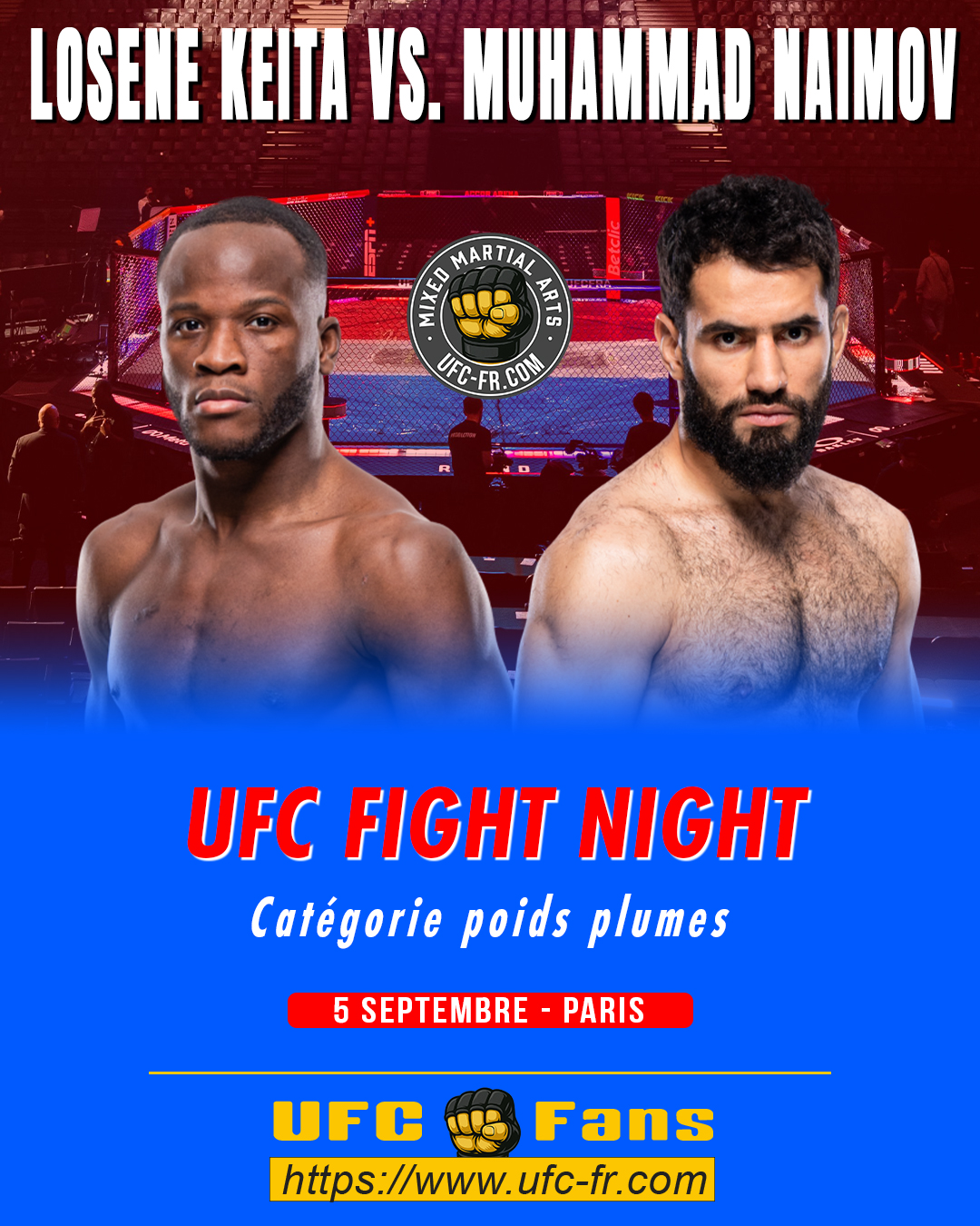 UFC FIGHT NIGHT 287 - Losene Keita vs Muhammad Naimov UFC FIGHT NIGHT 287 - Losene Keita vs Muhammad Naimov