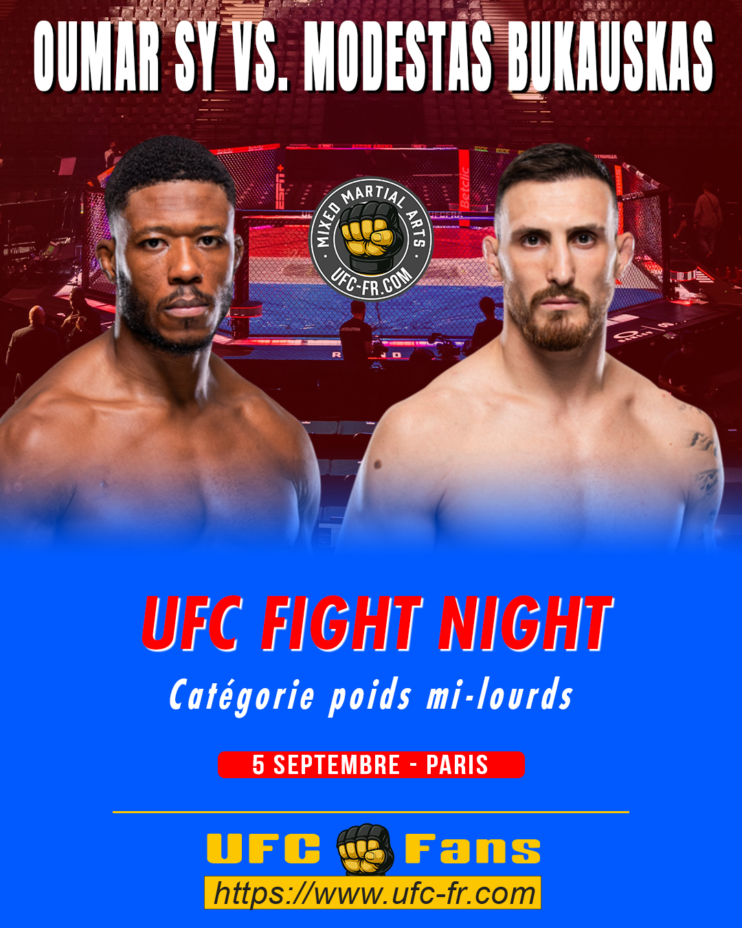 UFC FIGHT NIGHT 287 - Oumar Sy vs Modestas Bukauskas UFC FIGHT NIGHT 287 - Oumar Sy vs Modestas Bukauskas