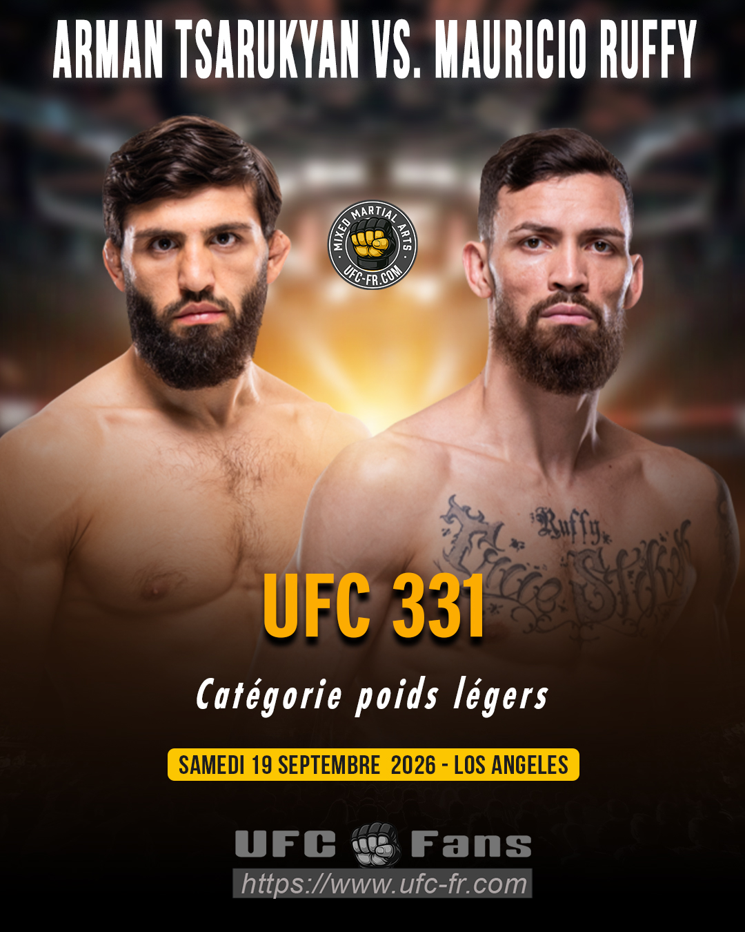 UFC 331 - Arman Tsarukyan vs Mauricio Ruffy UFC 331 - Arman Tsarukyan vs Mauricio Ruffy
