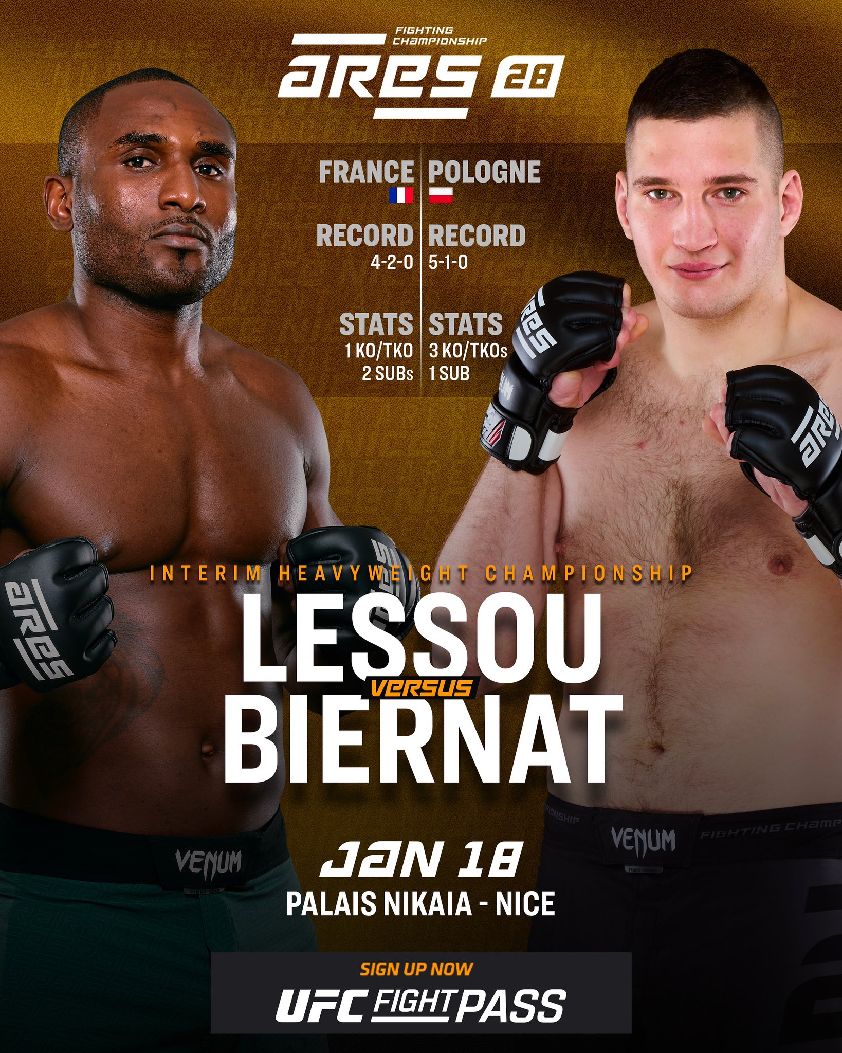 Ares 28 - Sola vs. Caio - Xavier Lessou vs Pawel Biernat