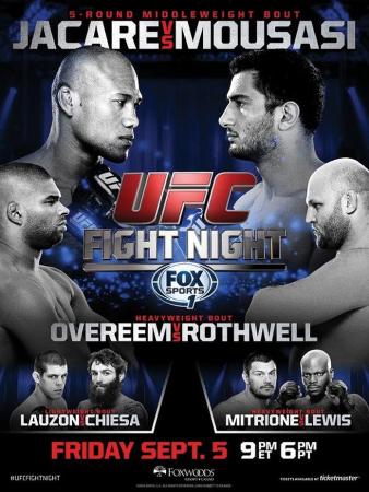 UFC FIGHT NIGHT 50 - JACARE VS. MOUSASI 2