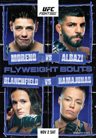 UFC ON ESPN+ 104 - MORENO VS. ALBAZI