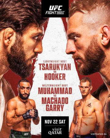UFC ON ESPN+ 123 - TSARUKYAN VS. HOOKER