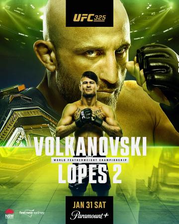 UFC 325 - VOLKANOVSKI VS. LOPES