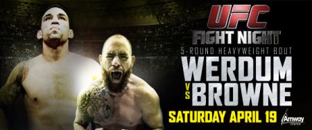 UFC ON FOX 11 - WERDUM VS. BROWNE