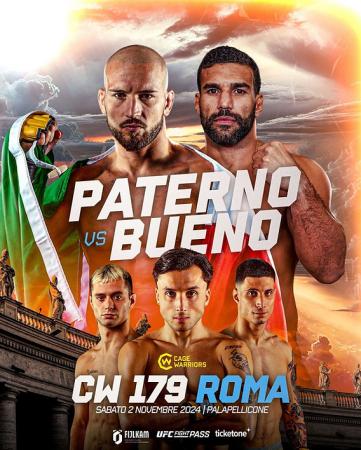 Cage Warriors 179 - Paterno vs. Bueno