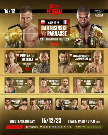 KSW 89 - Bartosinski vs. Parnasse