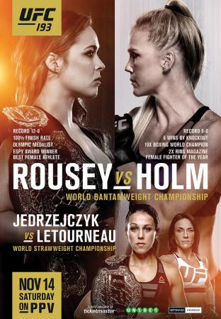 UFC 193 - ROUSEY VS. HOLM