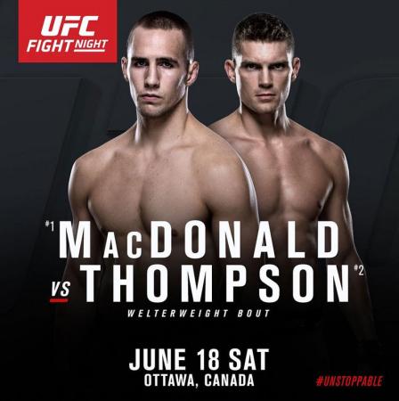 UFC FIGHT NIGHT 89 - MACDONALD VS. THOMPSON
