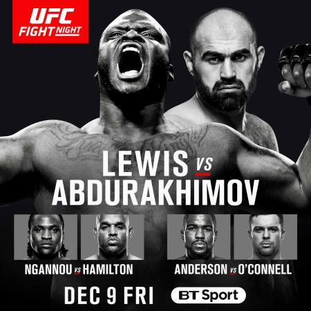 UFC FIGHT NIGHT 102 - LEWIS VS. ABDURAKHIMOV