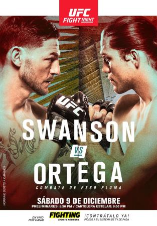 UFC FIGHT NIGHT 123 - SWANSON VS. ORTEGA