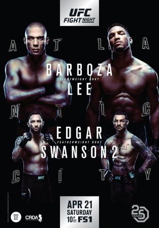 UFC FIGHT NIGHT 128 - BARBOZA VS. LEE