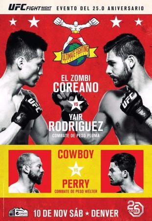 UFC FIGHT NIGHT 139 - KOREAN ZOMBIE VS. RODRIGUEZ