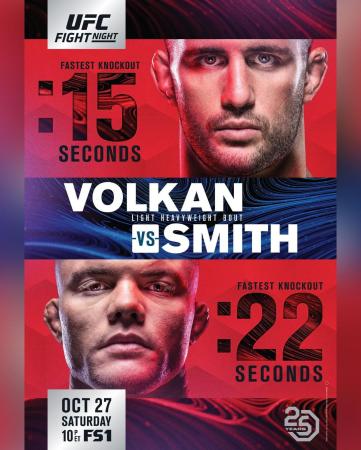 UFC FIGHT NIGHT 138 - VOLKAN VS. SMITH