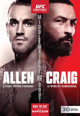 UFC ON ESPN+ 90 - ALLEN VS. CRAIG