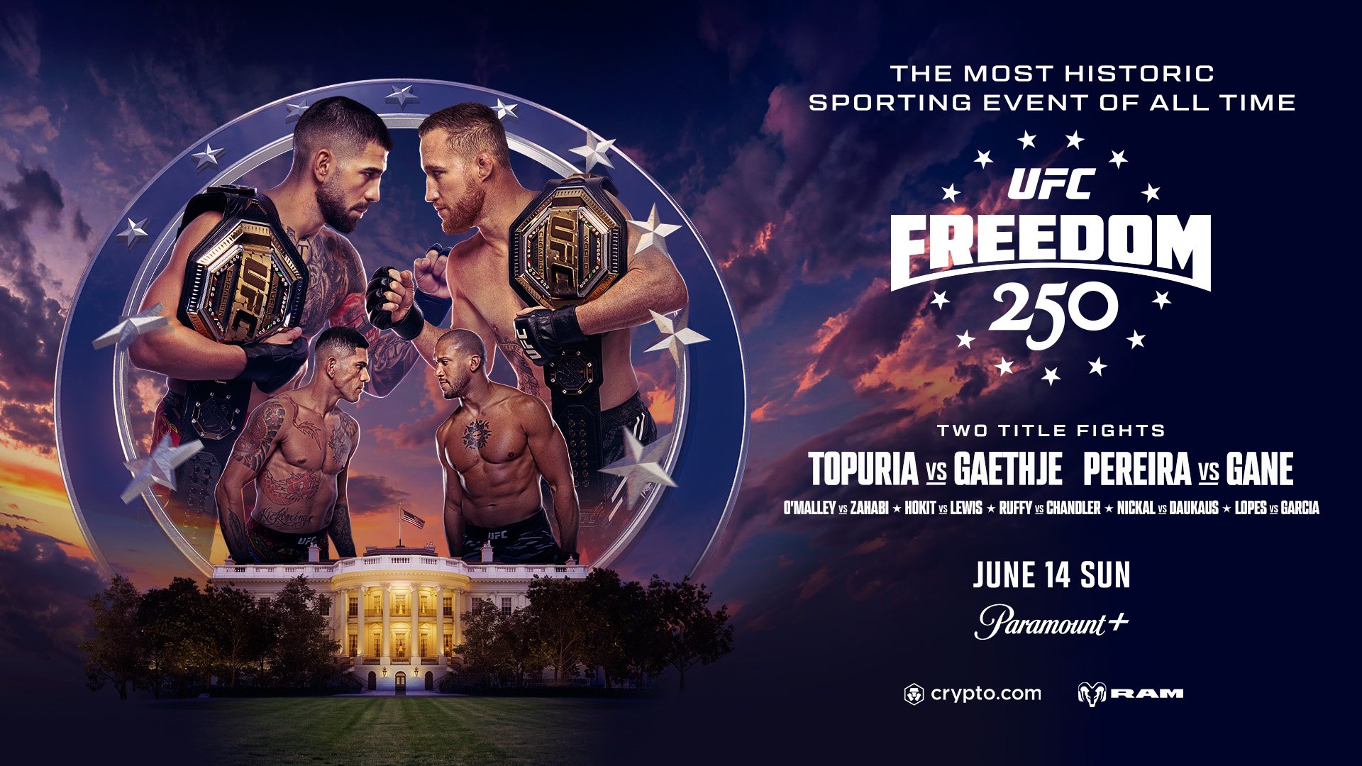 UFC Freedom 250 - Washington - Poster et affiche