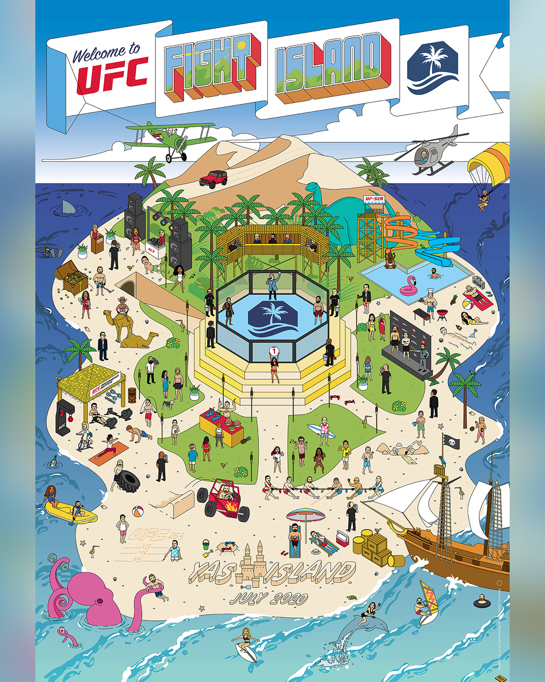 UFC Fight island - Abu Dhabi - Poster et affiche