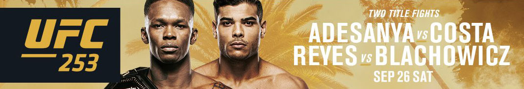 UFC Fight island - Abu Dhabi - UFC 253: ADESANYA VS. COSTA