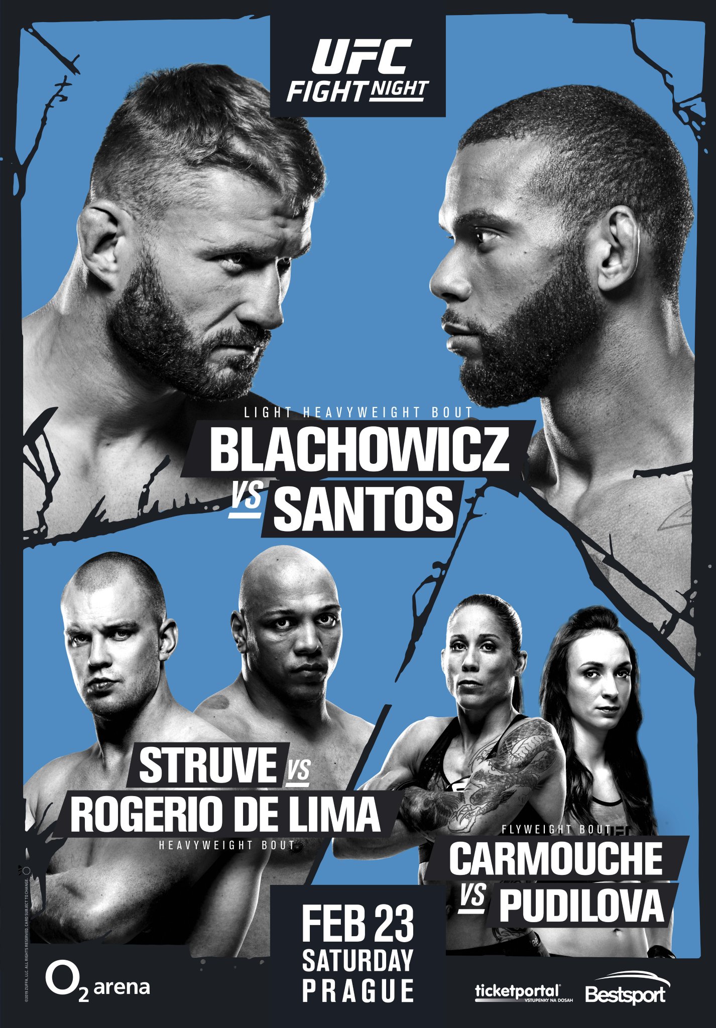 Poster/affiche UFC on ESPN+ 3 - Prague