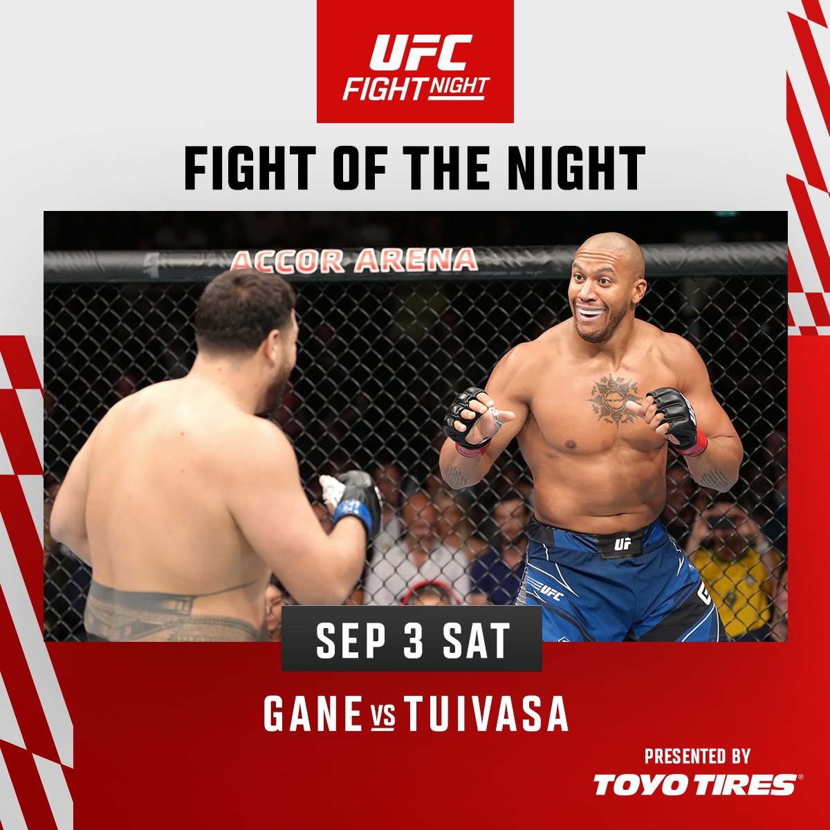 UFC Paris - Combat de la soirée : Ciryl Gane vs. Tai Tuivasa