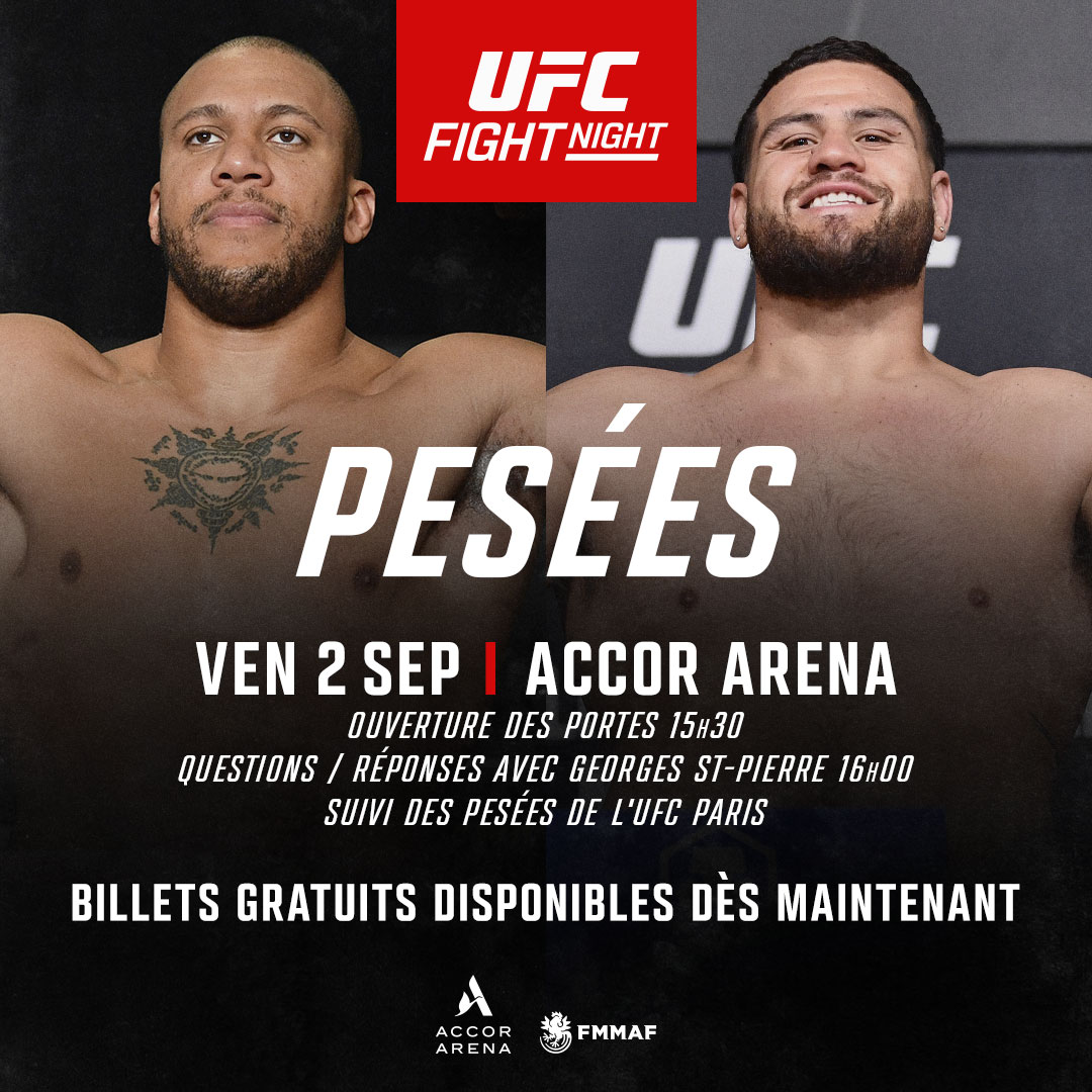 UFC on ESPN+ 67 - Paris - Pesée