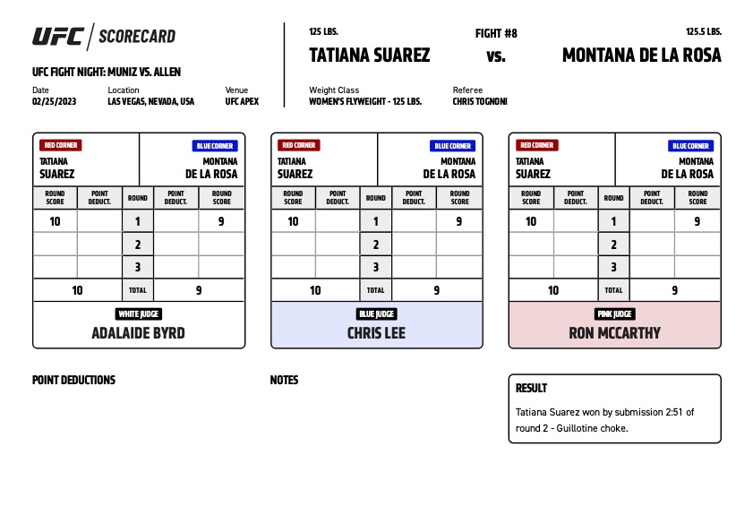 UFC on ESPN+ 78 - Tatiana Suarez vs Montana De La Rosa