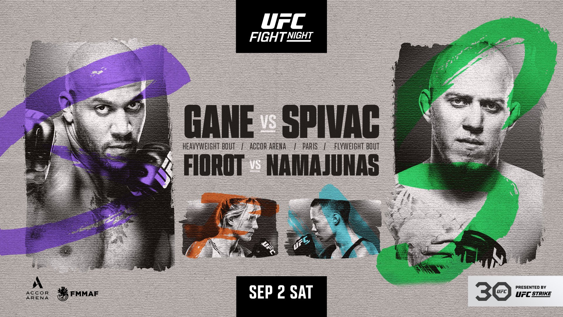 UFC on ESPN+ 84 - Paris - Poster et affiche