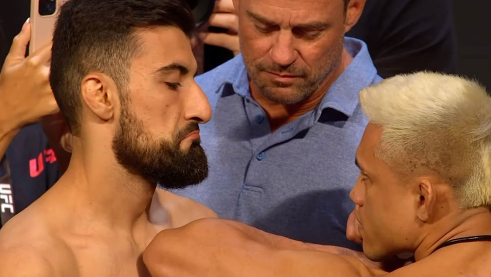 UFC Paris - La pesée cérémoniale : Farid Basharat vs Kleydson Rodrigues