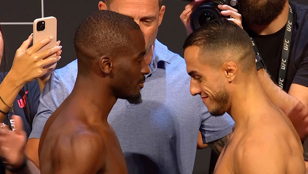UFC Paris - La pesée cérémoniale : William Gomis vs Yanis Ghemmouri