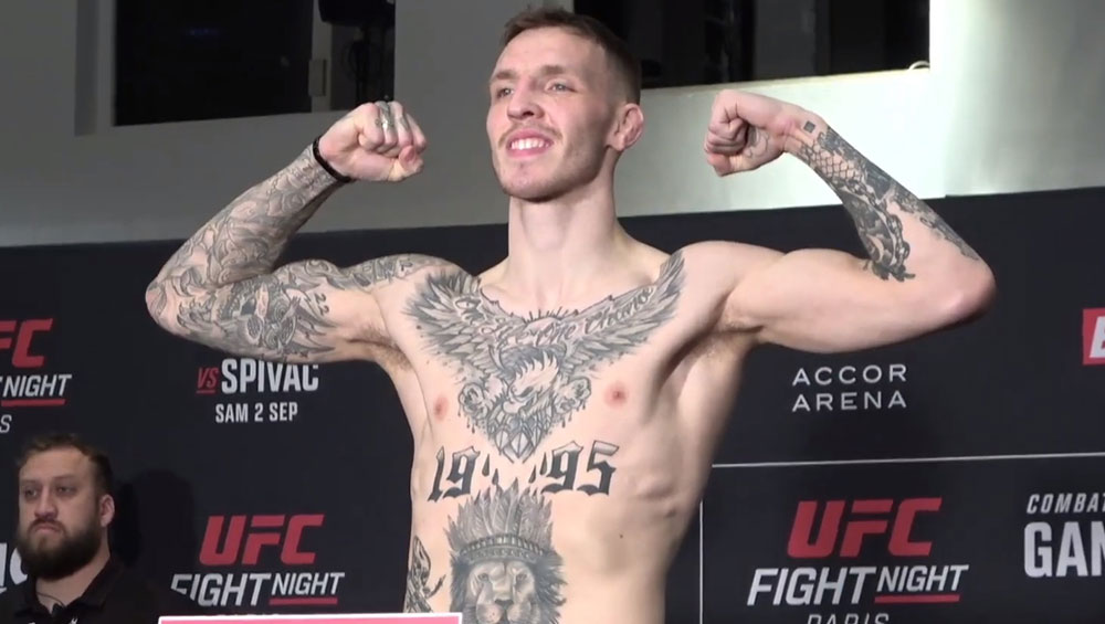 UFC Paris la pesée offcielle : Rhys McKee