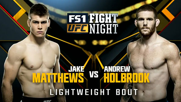 Jake Matthews contre Andrew Holbrook