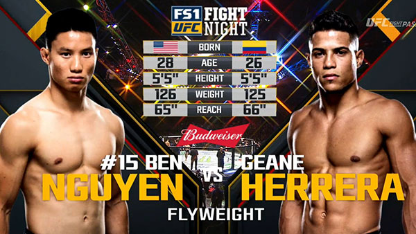 Ben Nguyen contre Geane Herrera