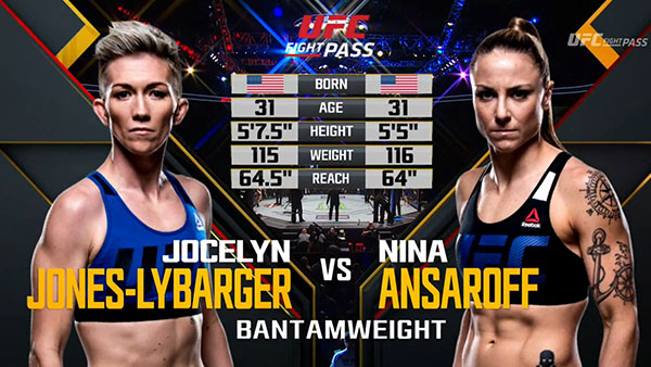 Jocelyn Jones-Lybarger contre Nina Ansaroff