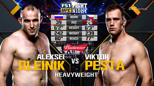 Aleksei Oleinik contre Viktor Pesta