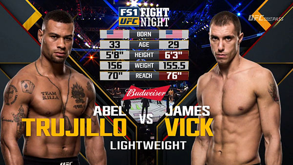 Abel Trujillo contre James Vick