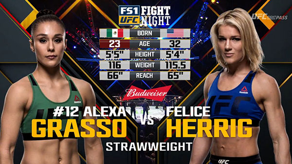 Alexa Grasso contre Felice Herrig