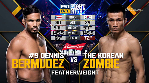 Dennis Bermudez contre Chan Sung Jung