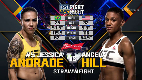 Jessica Andrade contre Angela Hill