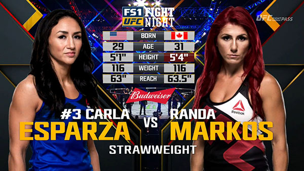 Carla Esparza contre Randa Markos