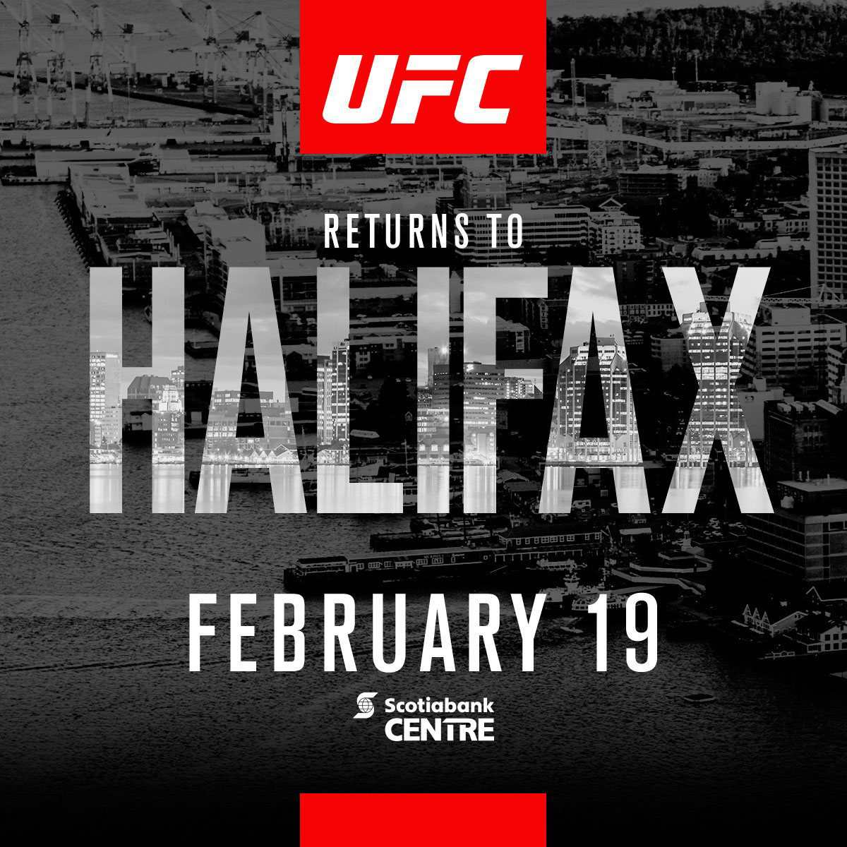 Poster/affiche UFC Fight Night 105 - Halifax