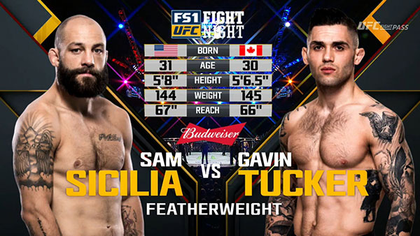 Sam Sicilia contre Gavin Tucker