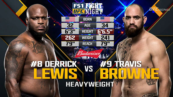 Derrick Lewis contre Travis Browne