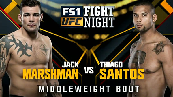 Jack Marshman contre Thiago Santos