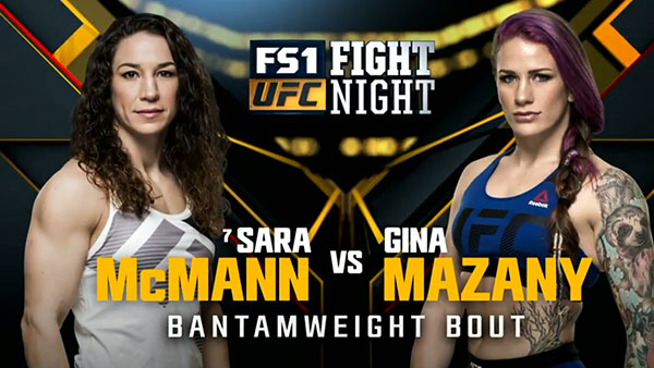Sara McMann contre Gina Mazany